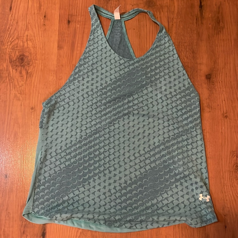 Under Armour heat gear blue (turquoise) tank.